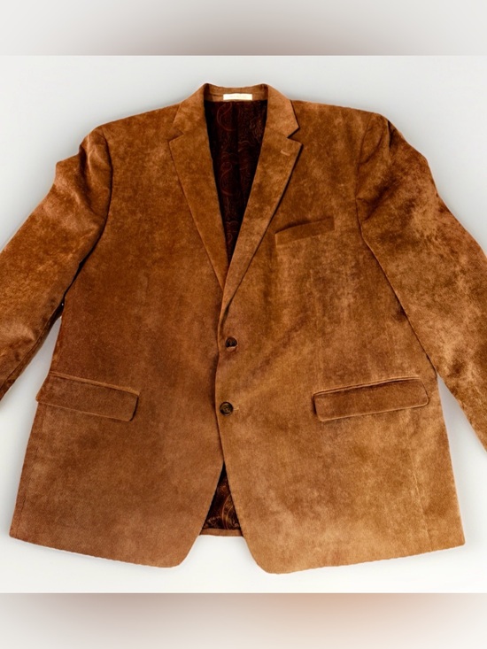 Chaps Other - Chaps Blazer Men's 50R Tan/Beige Corduroy 2 Button Sport Coat Jacket Suede-like